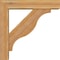 Ekena Millwork Funston Block Rough Sawn Bracket w/ Offset Brace, Western Red Cedar, 4"W x 14"D x 14"H BKT0402X14X14FST05RWR - alternate 2